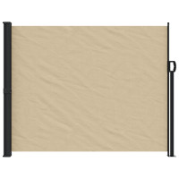 Produktbild för Infällbar sidomarkis beige 170x300 cm