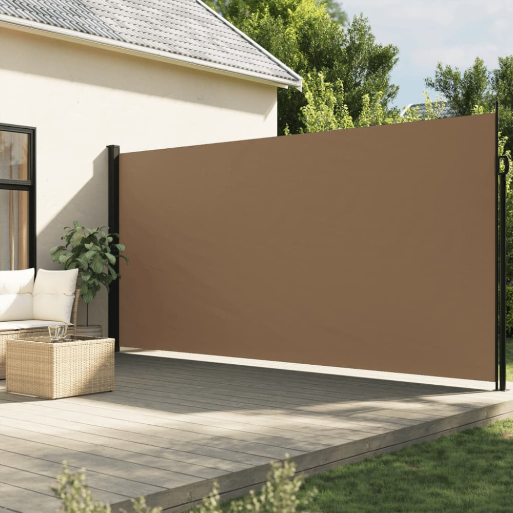 Produktbild för Indragbar sidomarkis taupe 200x300 cm