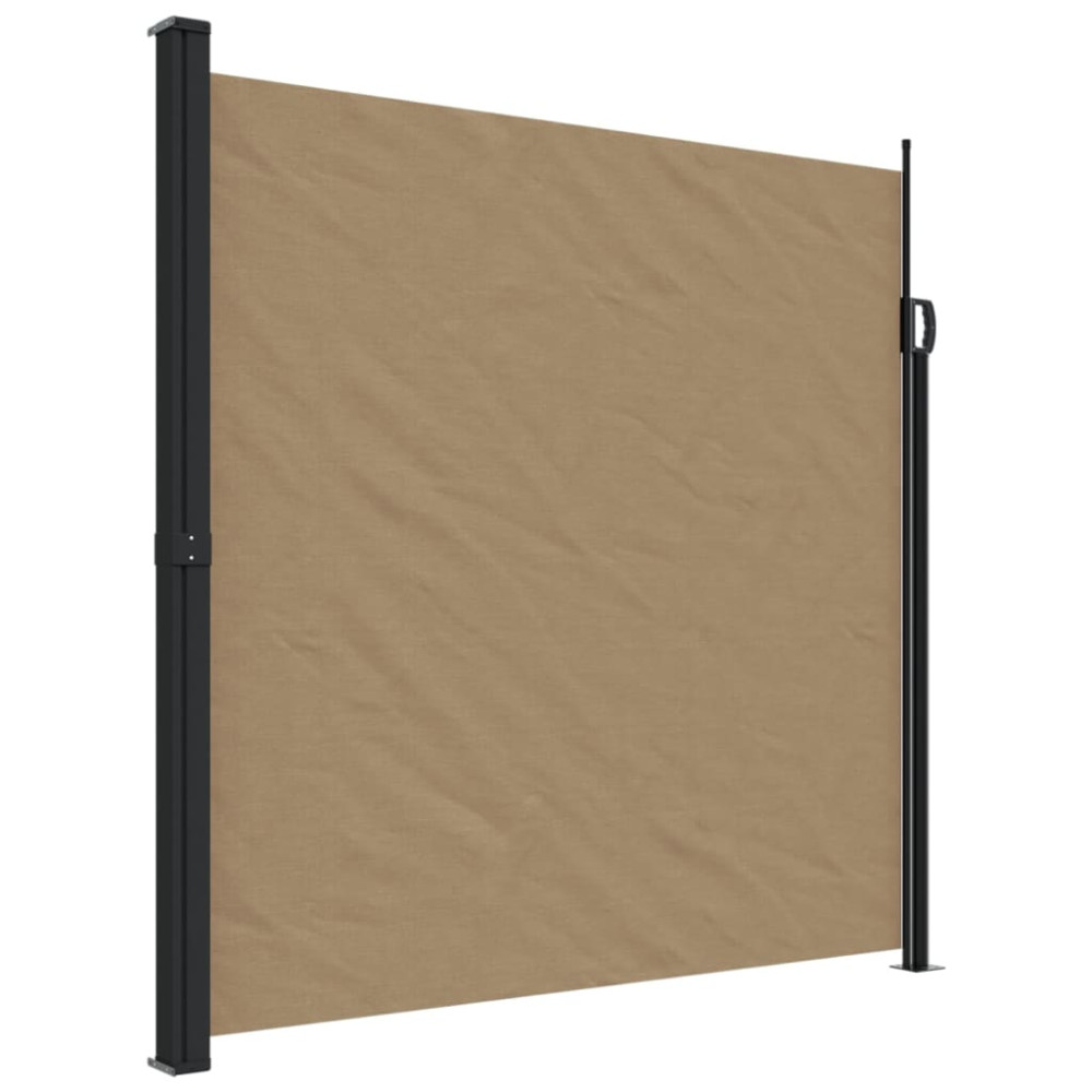 Produktbild för Indragbar sidomarkis taupe 200x300 cm