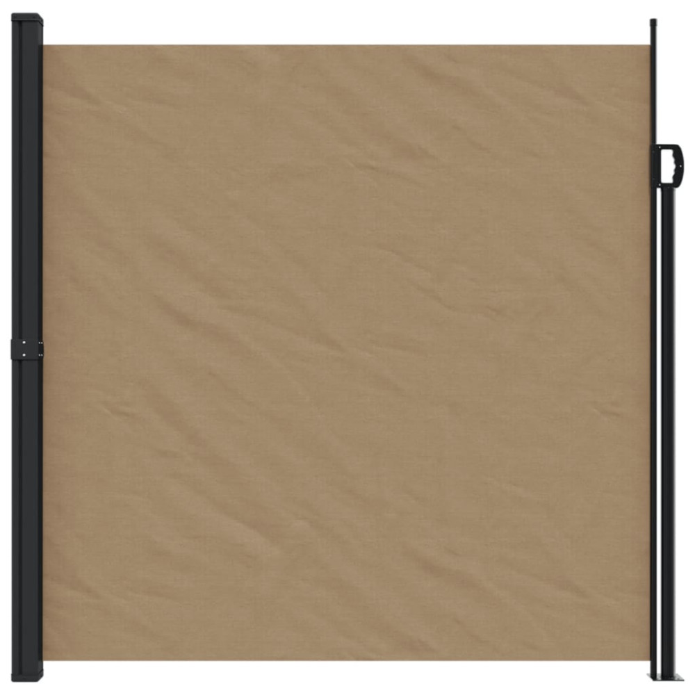 Produktbild för Indragbar sidomarkis taupe 200x300 cm