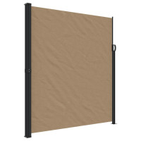 Produktbild för Indragbar sidomarkis taupe 220x300 cm
