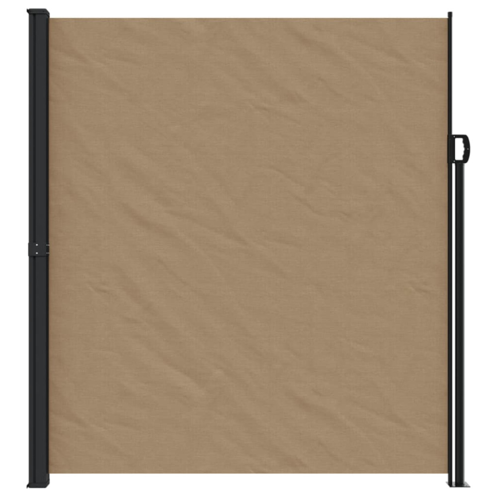 Produktbild för Indragbar sidomarkis taupe 220x300 cm