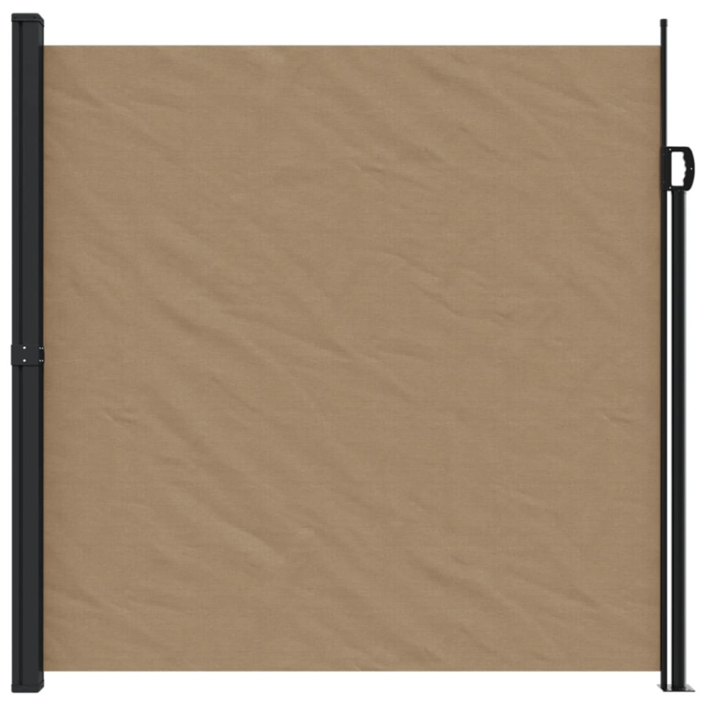 Produktbild för Indragbar sidomarkis taupe 200x500 cm