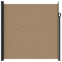 Produktbild för Indragbar sidomarkis taupe 200x500 cm