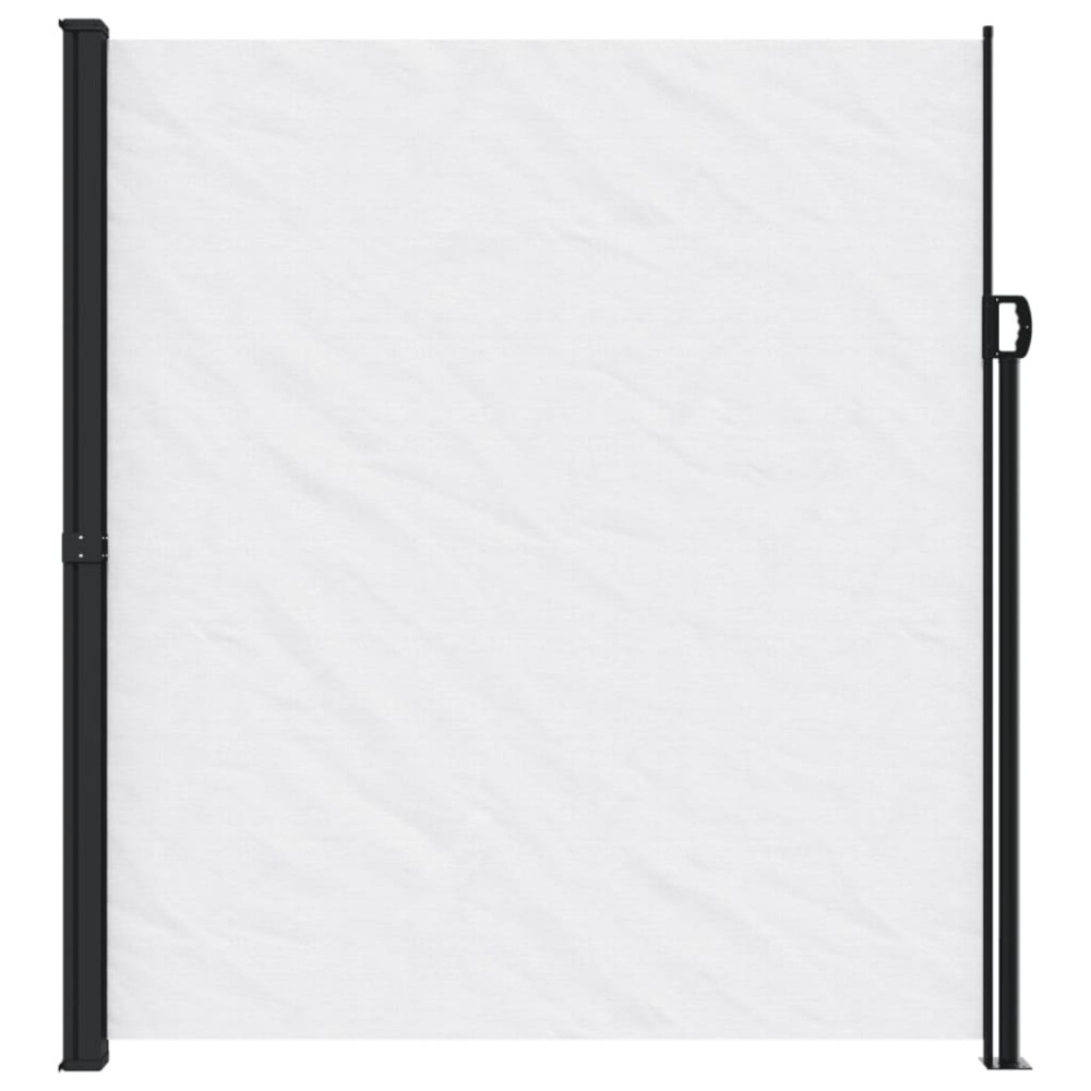 Produktbild för Infällbar sidomarkis vit 220x600 cm