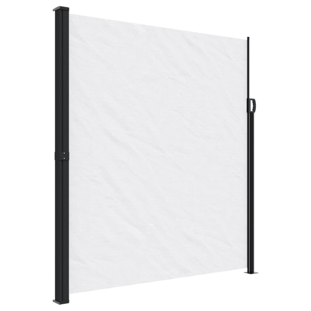 Produktbild för Indragbar sidomarkis vit 220x500 cm