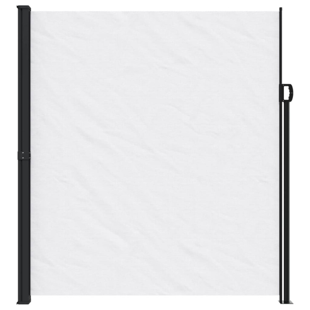 Produktbild för Indragbar sidomarkis vit 220x500 cm