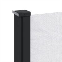 Produktbild för Indragbar sidomarkis vit 220x500 cm