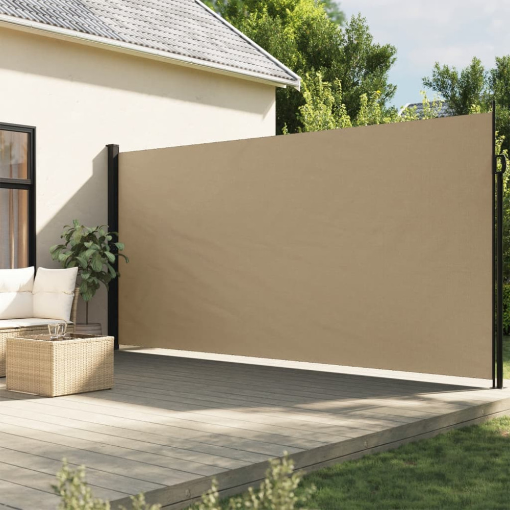Produktbild för Indragbar sidomarkis beige 200x300 cm