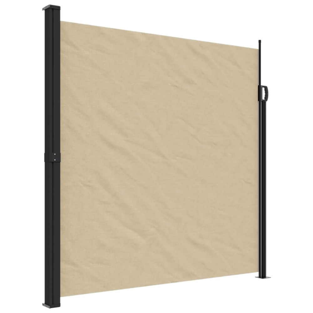 Produktbild för Indragbar sidomarkis beige 200x300 cm