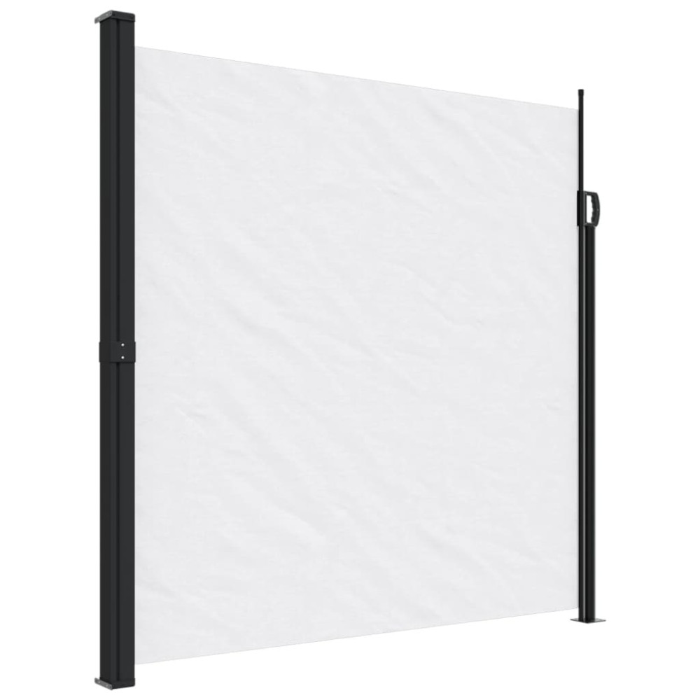 Produktbild för Indragbar sidomarkis vit 200x500 cm