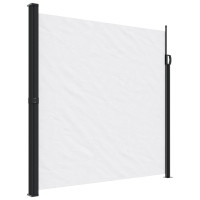 Produktbild för Indragbar sidomarkis vit 200x500 cm