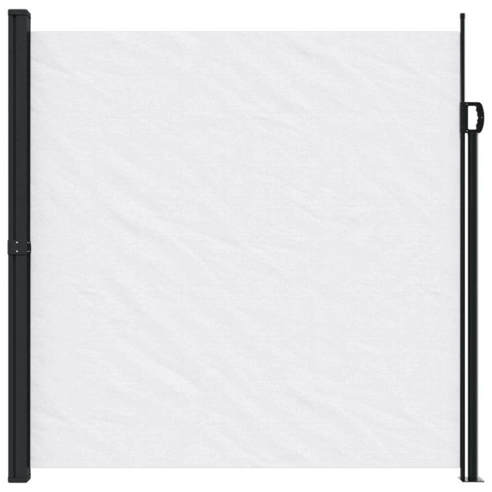 Produktbild för Indragbar sidomarkis vit 200x500 cm