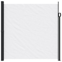 Produktbild för Indragbar sidomarkis vit 200x500 cm