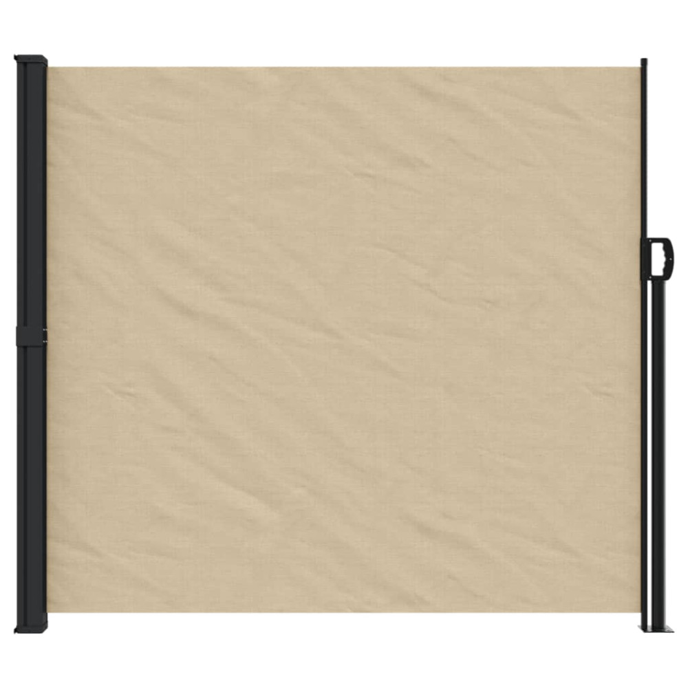 Produktbild för Infällbar sidomarkis beige 180x600 cm