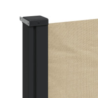 Produktbild för Infällbar sidomarkis beige 180x600 cm