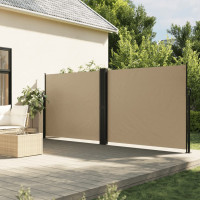 Produktbild för Infällbar sidomarkis beige 180x1000 cm