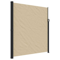 Produktbild för Indragbar sidomarkis beige 220x300 cm