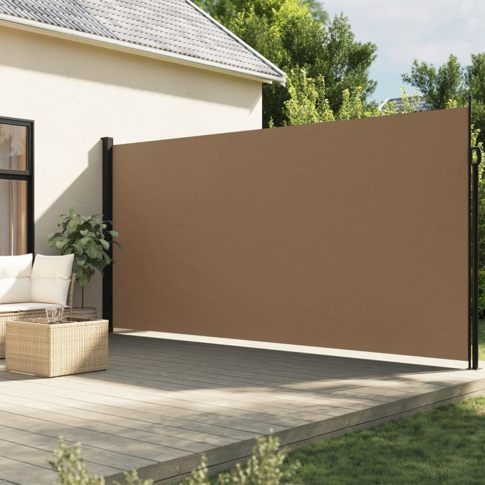 Produktbild för Indragbar sidomarkis taupe 220x500 cm