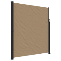 Produktbild för Indragbar sidomarkis taupe 220x500 cm