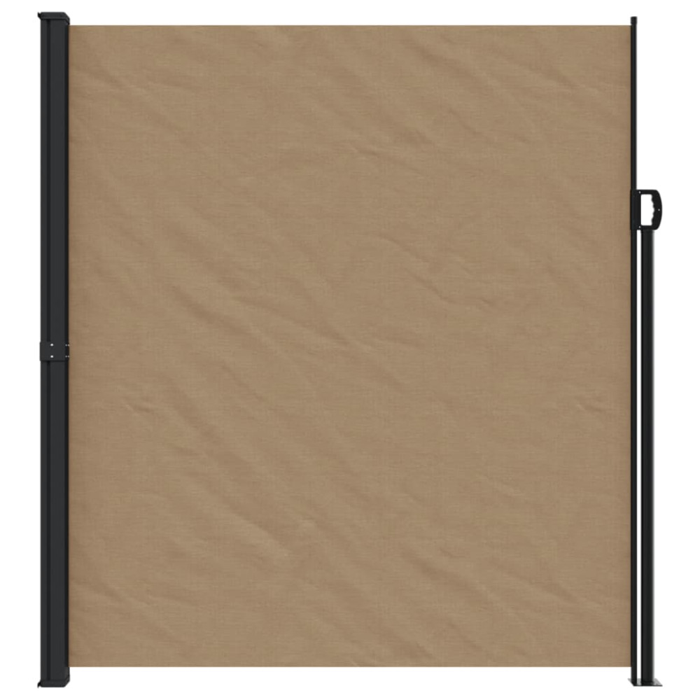 Produktbild för Indragbar sidomarkis taupe 220x500 cm