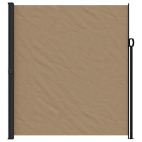 Produktbild för Indragbar sidomarkis taupe 220x500 cm