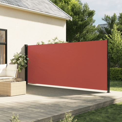 vidaXL Infällbar sidomarkis terrakotta 180x600 cm