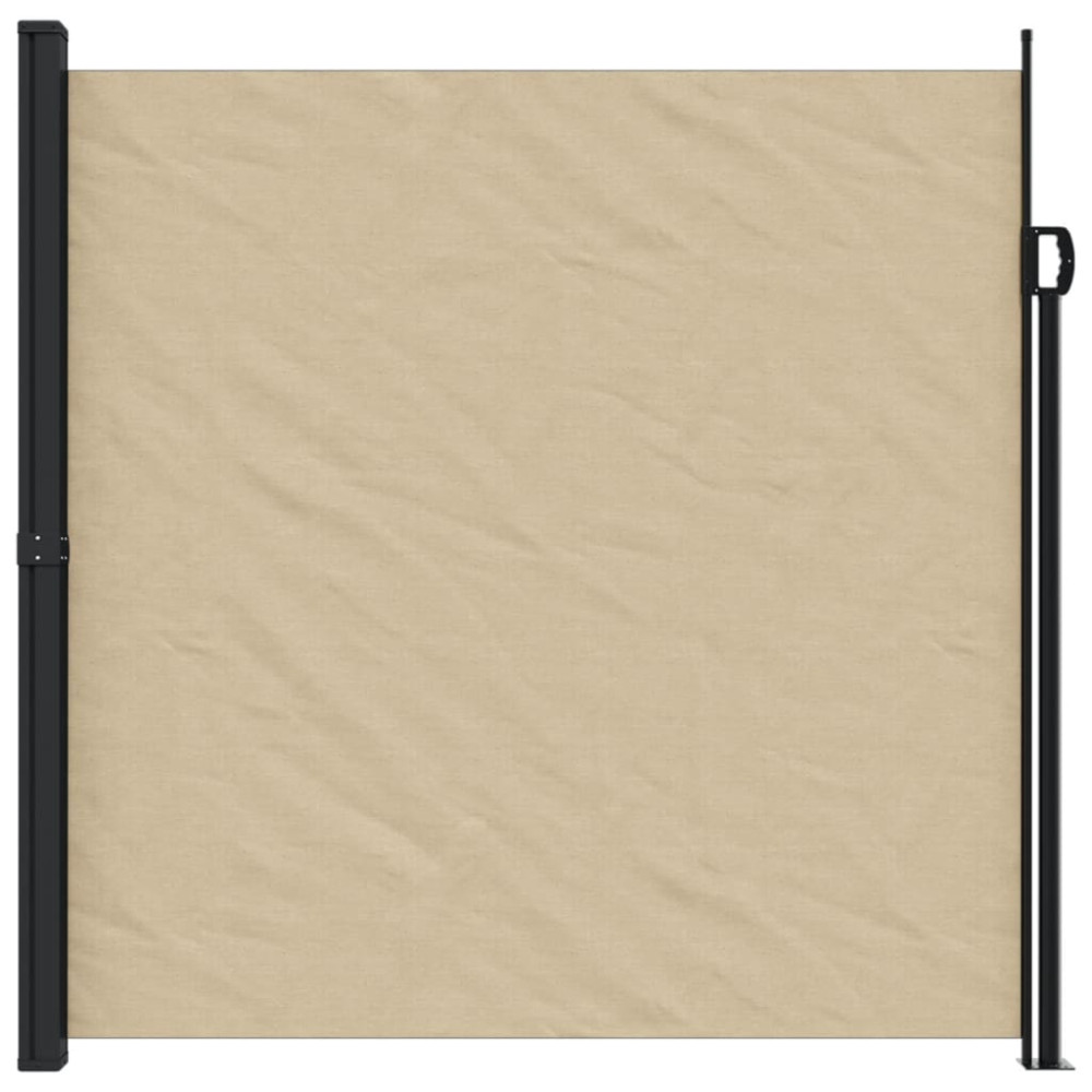 Produktbild för Indragbar sidomarkis beige 200x500 cm