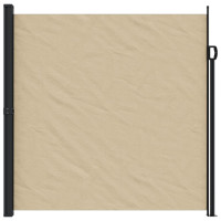 Produktbild för Indragbar sidomarkis beige 200x500 cm