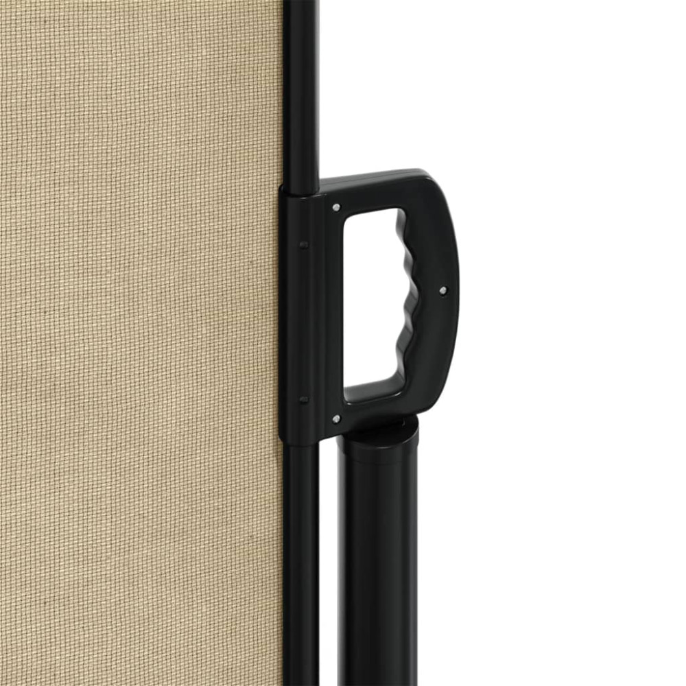 Produktbild för Indragbar sidomarkis beige 200x500 cm