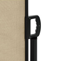 Produktbild för Indragbar sidomarkis beige 200x500 cm