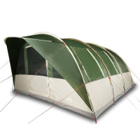 Produktbild för Campingtält tunnel 7 personer grön vattentätt