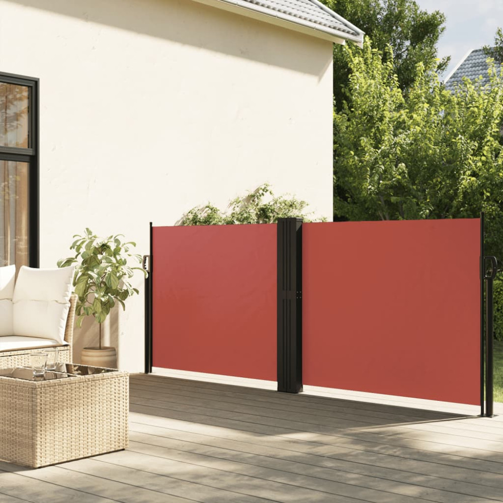 Produktbild för Infällbar sidomarkis terrakotta 120x1200 cm