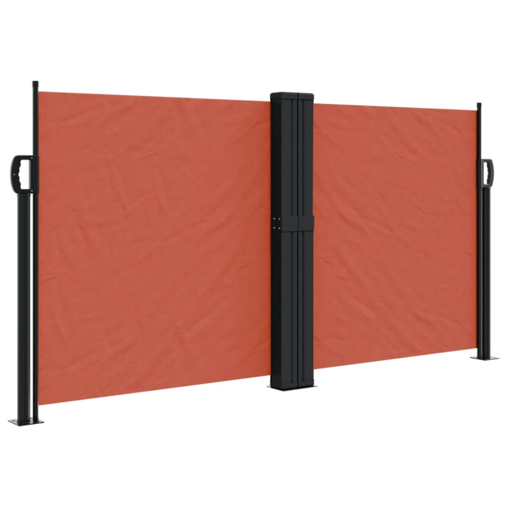 Produktbild för Infällbar sidomarkis terrakotta 120x1200 cm