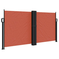 Produktbild för Infällbar sidomarkis terrakotta 120x1200 cm