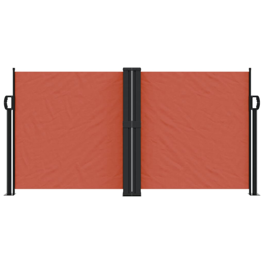 Produktbild för Infällbar sidomarkis terrakotta 120x1200 cm