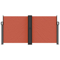 Produktbild för Infällbar sidomarkis terrakotta 120x1200 cm