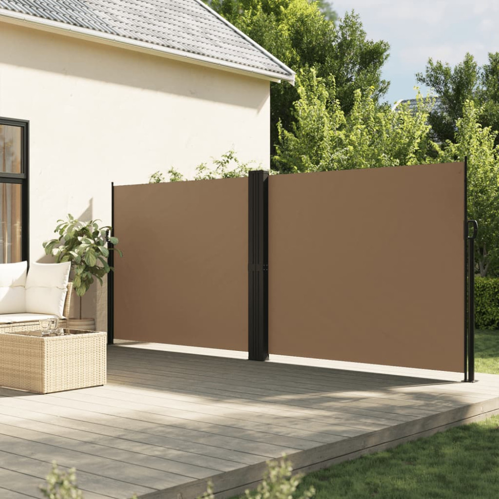 Produktbild för Infällbar sidomarkis taupe 160x1200 cm