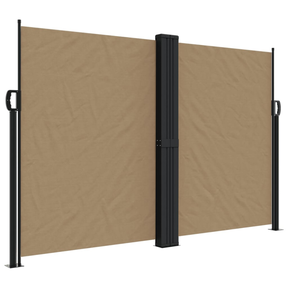 Produktbild för Infällbar sidomarkis taupe 160x1200 cm