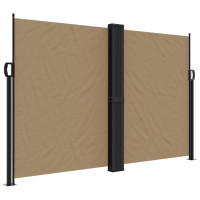 Produktbild för Infällbar sidomarkis taupe 160x1200 cm