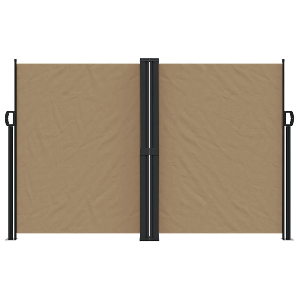 Produktbild för Infällbar sidomarkis taupe 160x1200 cm