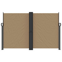 Produktbild för Infällbar sidomarkis taupe 160x1200 cm