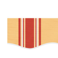 Produktbild för Markisvolang gul och orange randig 3,5 m
