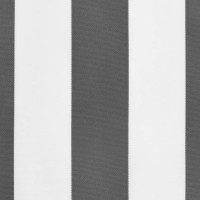 Produktbild för Markisvolang antracit och vit randig 3,5 m