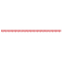 Produktbild för Markisvolang röd och vit randig 4,5 m