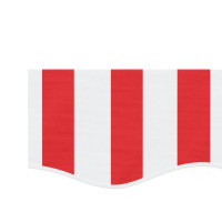 Produktbild för Markisvolang röd och vit randig 4,5 m