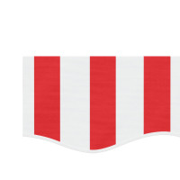 Produktbild för Markisvolang röd och vit randig 3 m