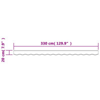 Produktbild för Markisvolang antracit randig 3,5 m