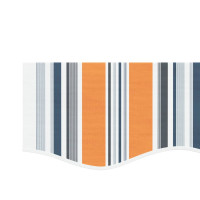 Produktbild för Markisvolang flerfärgad randig 3 m