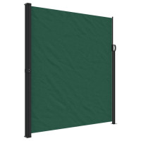 Produktbild för Infällbar sidomarkis mörkgrön 220x600 cm